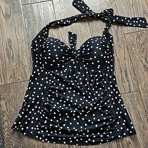 Polka Dotted Swim top